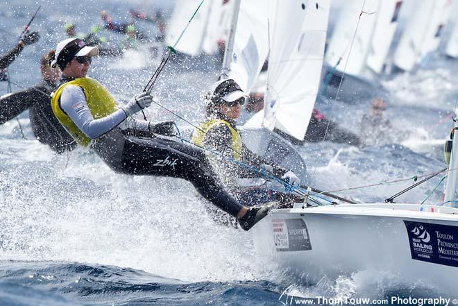 USA,470 Women - 2014 ISAF Sailing World Cup Hyeres © Thom Touw http://www.thomtouw.com